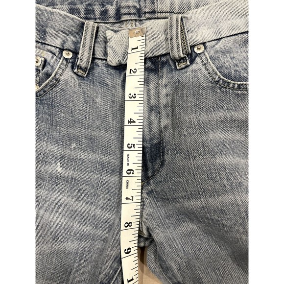 Diesel Serpa Womens Size 27 Light Blue Denim Jeans Bootcut Flare Belted Italy - Picture 9 of 12